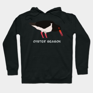 Oyster Season - Oyster Catcher Bird Design Hoodie